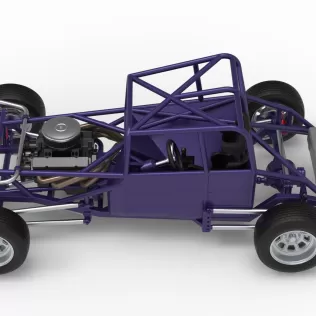 Canadian vintage modified stock car Base Scale 1:25 - Model thumbnail 10