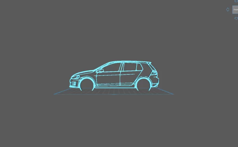 Volkswagen - Golf GTI Wall Art - Model preview 2