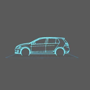 Volkswagen - Golf GTI Wall Art