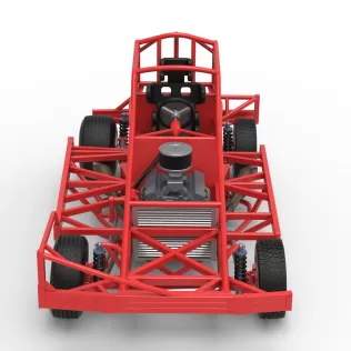 BriSCA Formula 1 Stock Car Base for Dirt Version 2 Scale 1:25 - Model thumbnail 8