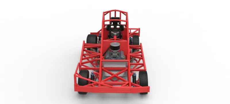 BriSCA Formula 1 Stock Car Base for Dirt Version 2 Scale 1:25 - Model preview 8