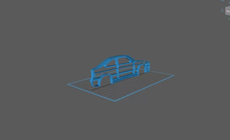 BMW - E36 Compact Wall Art - Model preview 2