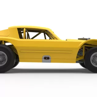 Vintage Dirt late model Race car Version 2 Scale 1:25 - Model thumbnail 22