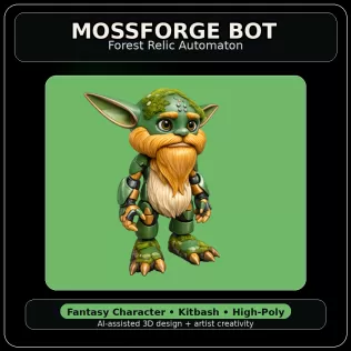 Forest Folk Legends – Fantasy Character Kitbash Collection - Model thumbnail 14