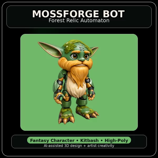 Forest Folk Legends – Fantasy Character Kitbash Collection - Model preview 14