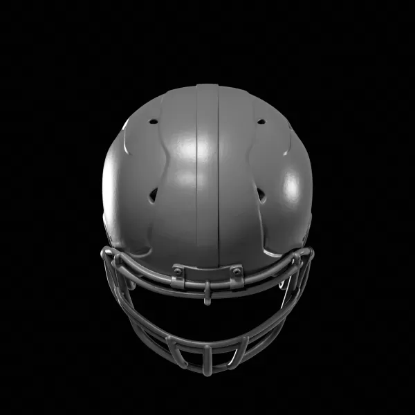 American Football Decorative Helmet STL File for 3D Printing - Model preview 4