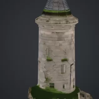 Runder turm mit fenster - Model thumbnail 2