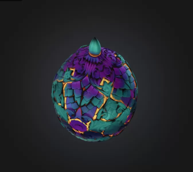 Mystical Dragon Egg - Model preview 3