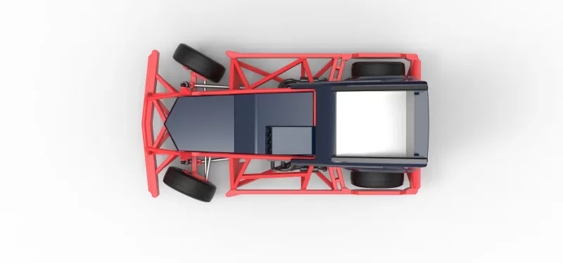 New Zealand Superstock car while turning Version 5 Scale 1:25 - Model preview 11