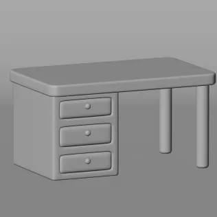 Office Table - Model thumbnail 3