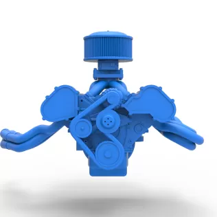 Engine of New Zealand Superstock car Scale 1:25 - Model thumbnail 5