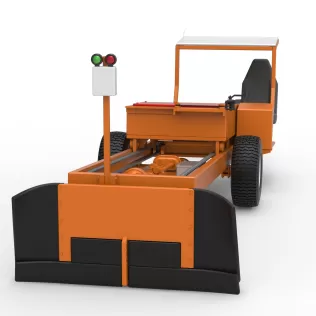Garden Tractor pulling sled Scale 1:25 - Model thumbnail 5