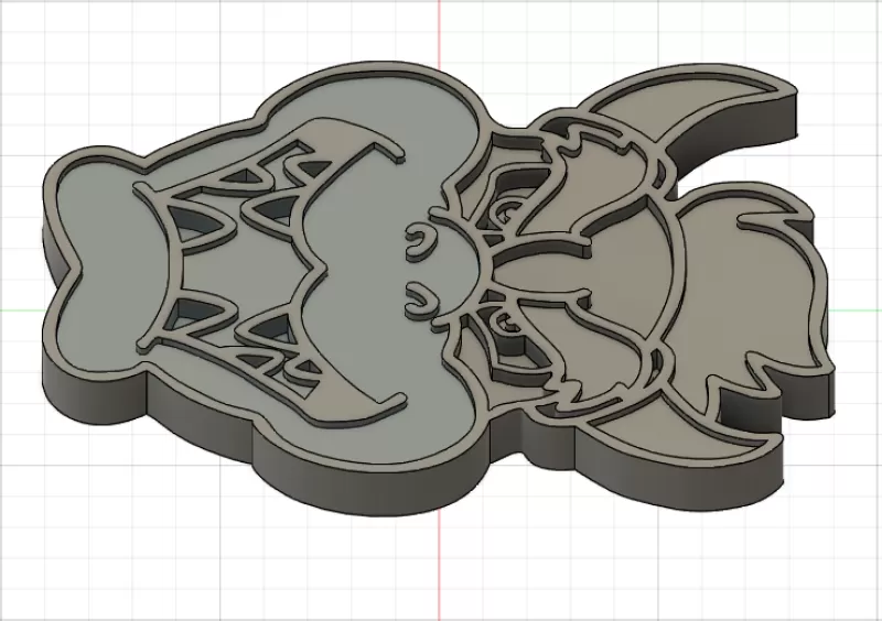 Tête de Bowser - Mario - Model preview 2