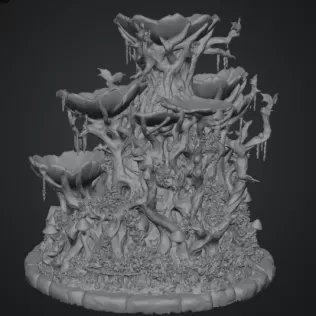 Haunted Hollow Gothic Organizer STL File for 3D Print - Model thumbnail 14