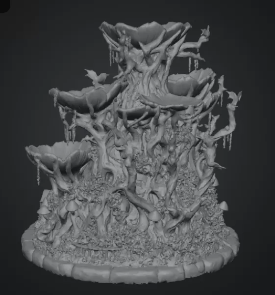 Haunted Hollow Gothic Organizer STL File for 3D Print - Model preview 14