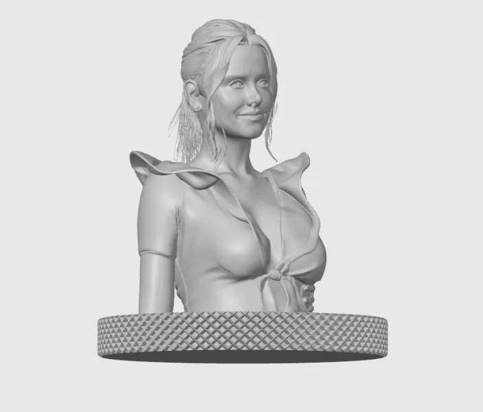 Kristen Bell 3D Bust Print - Model preview 10