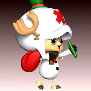 Tony Tony Chopper XMas - Model thumbnail 9