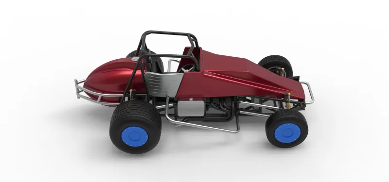 Vintage Dirt Silver Crown Car Scale 1:25 - Model preview 23