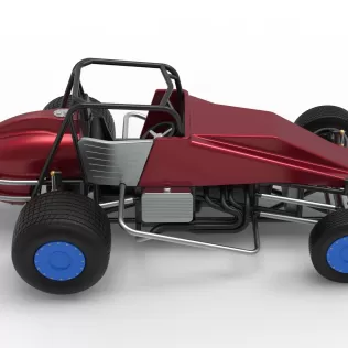 Vintage Dirt Silver Crown Car Scale 1:25 - Model thumbnail 23