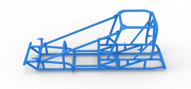 Frame of Dirt Silver Crown Champ car Scale 1:25 - Model preview 7