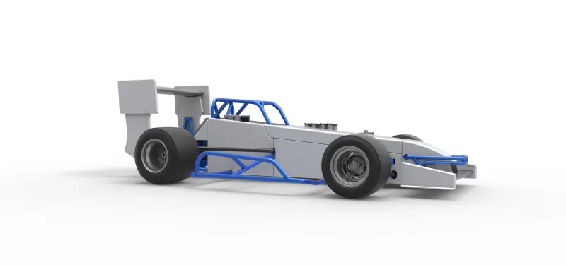 Supermodified front engine race car V4 Scale 1:25 - Model preview 24