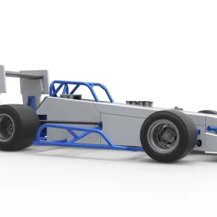 Supermodified front engine race car V4 Scale 1:25 - Model thumbnail 24