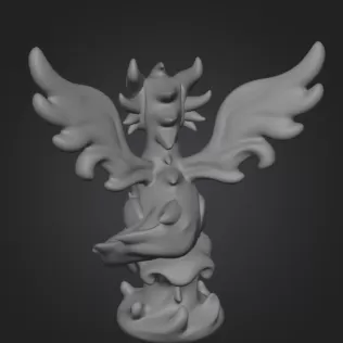 Water Dragon – STL File 3D Printable Fantasy Dragon Figurine - Model thumbnail 11