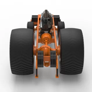 Pro Stock Pulling Tractor Base Version 2 Scale 1:25 - Model thumbnail 13