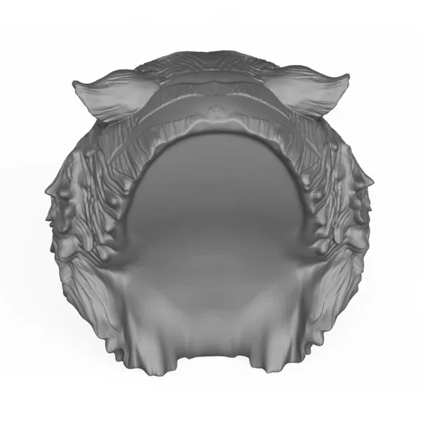 3D Printable Tiger Animal Head - Model preview 4