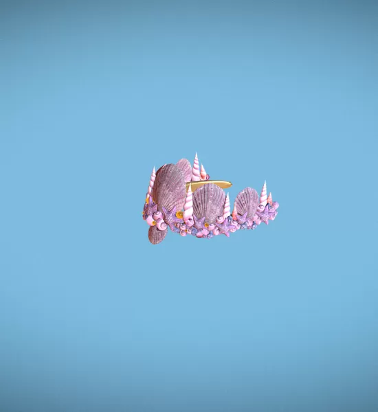 Summer Crown with Seashells And Starfish - Model preview 1