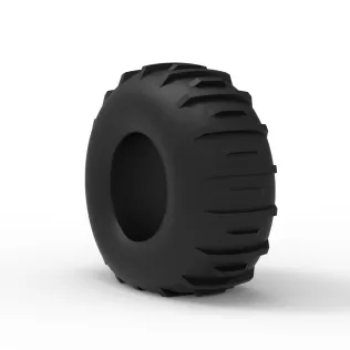 Low pressure Forester 1370 tire deflated Scale 1:25 - Model thumbnail 7