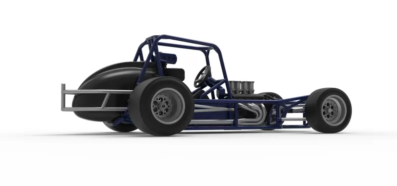 Pavement Silver Crown Car Base Version 2 Scale 1:25 - Model preview 21