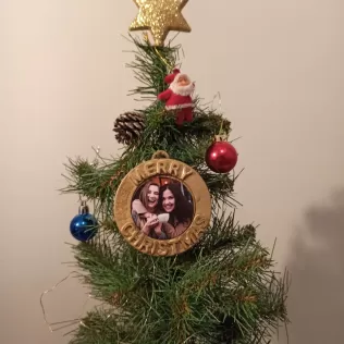 Personalized Christmas Ornaments with Photo, Interchangeable - Model thumbnail 6
