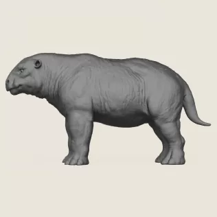 Dino Bull Print Ready 3D Model - Model thumbnail 3