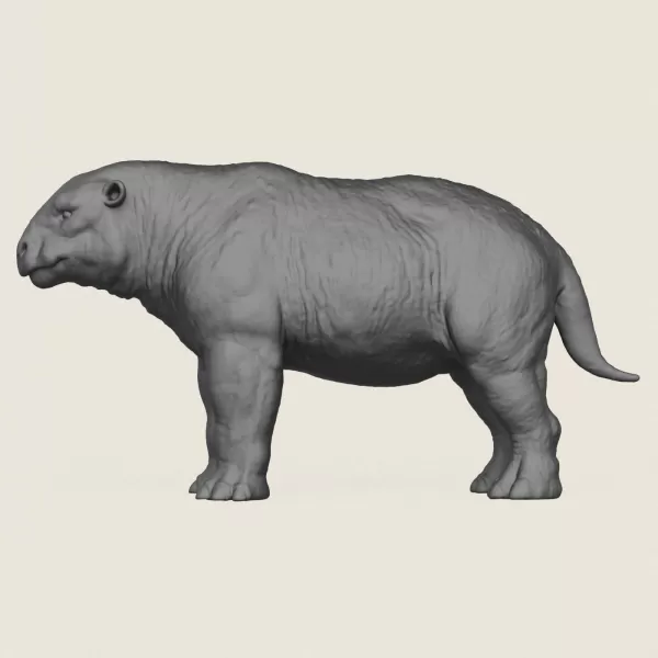 Dino Bull Print Ready 3D Model - Model preview 3