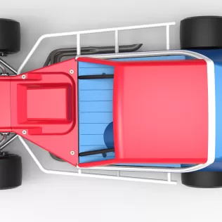 Vintage Asphalt Modified stock car V10 Scale 1:25 - Model thumbnail 11