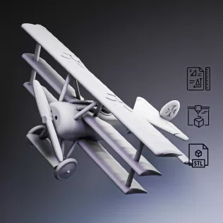 WWI Triplane Fighter #RoZ - Model thumbnail 7