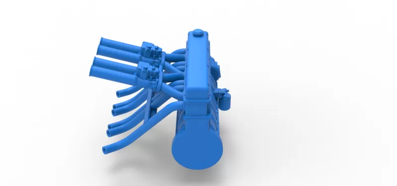 Engine of Vintage dragster Scale 1:25 - Model preview 13