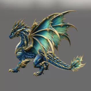 Celestial Tide Dragon STL File for 3D Print - Model thumbnail 7