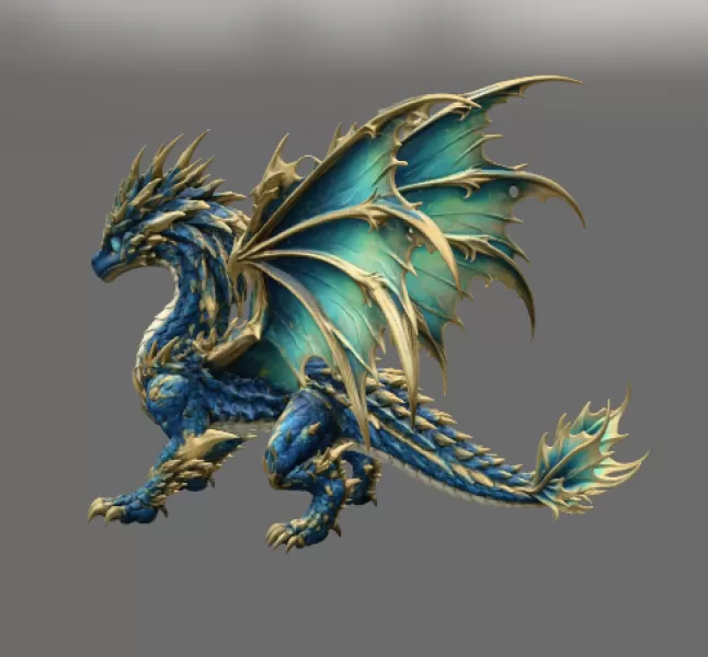 Celestial Tide Dragon STL File for 3D Print - Model preview 7
