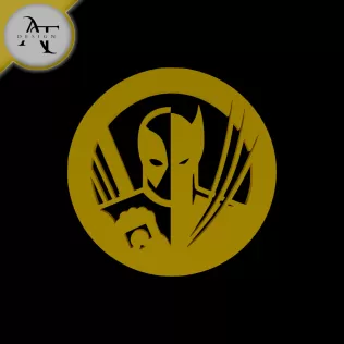 Deadpool and Wolverine - Marvel - Silhouette - 2D Wall Art Decor