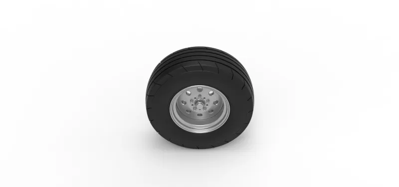 Front tractor wheel Version 4 Scale 1:25 - Model preview 6
