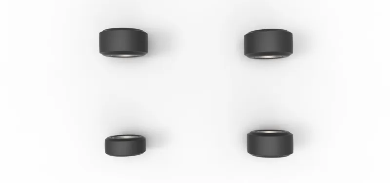Wheel set of Vintage Asphalt Supermodified V2 Scale 1:25 - Model preview 6