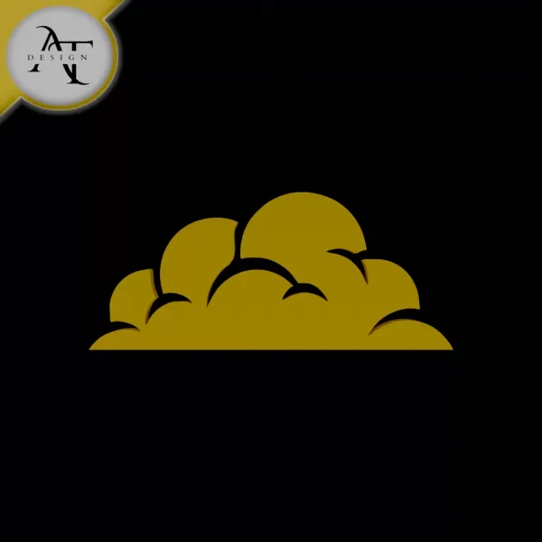 Simple Cloud Symbol - 2D Art - Model preview 1