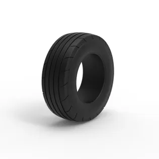 Tractor front tire 4 Scale 1:25 - Model thumbnail 2