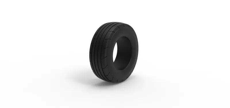 Tractor front tire 4 Scale 1:25 - Model preview 2