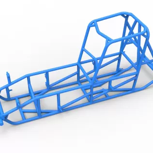 Frame of Vintage Sprint car Version 2 Scale 1:25 - Model thumbnail 2