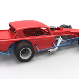 Vintage Asphalt Modified stock car V9 Scale 1:25 - Model thumbnail 20