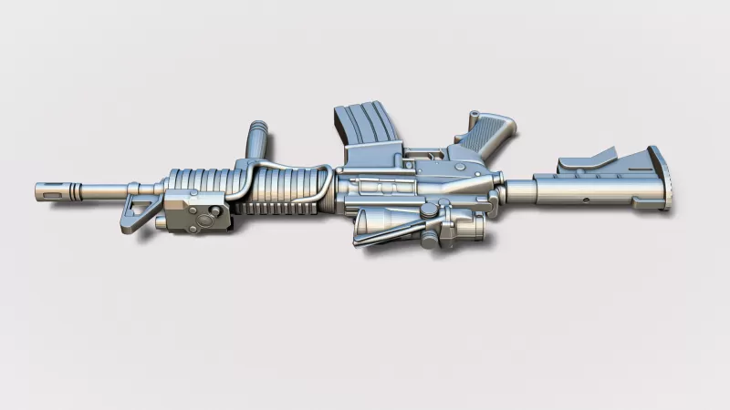 M4 SOPMOD with ACOG - Model preview 6