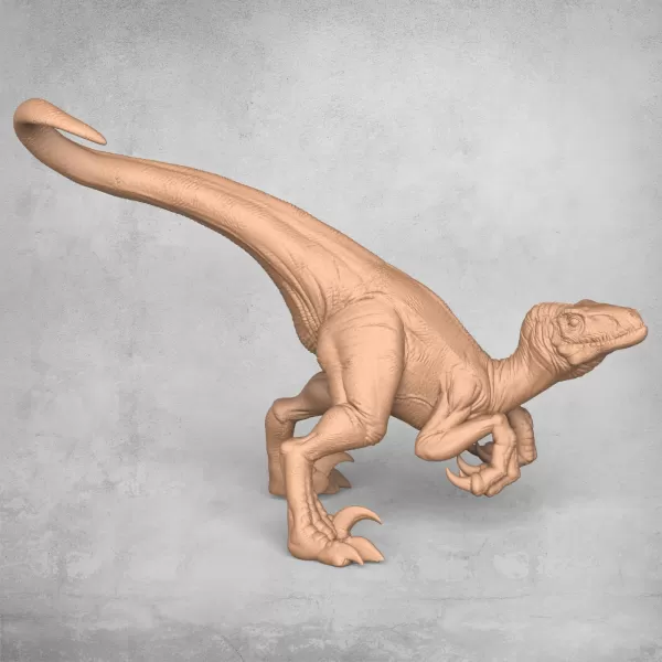 Velociraptor Dinosaur Attacking - Model preview 6